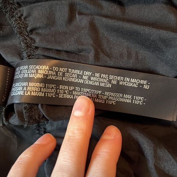 Zara silk blend black embroidered blouse - Picture 7 of 11